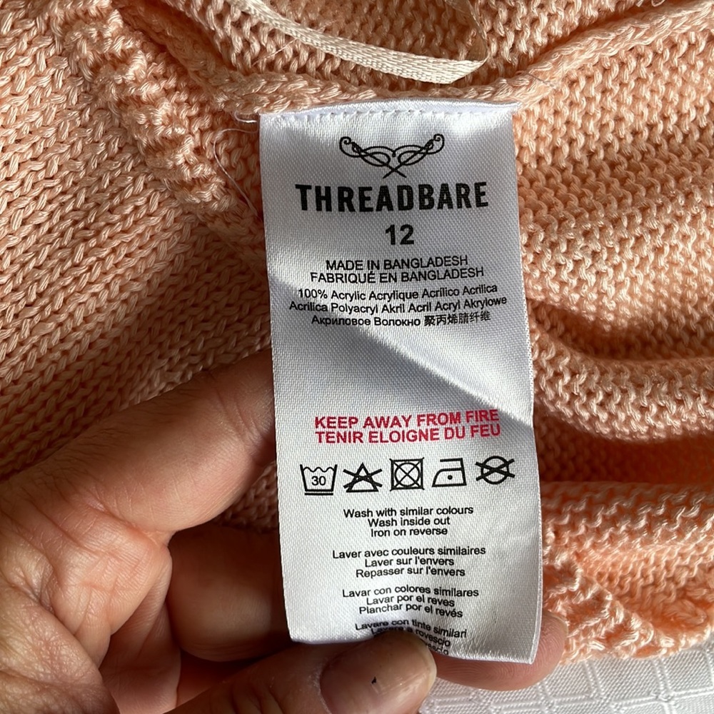 ASOS Peach Ribbed Cropped Tank - Picture 5 of 5